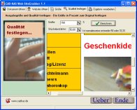 A screenshot of the program Web SiteGrabber 1.1 - print web in HI-Res